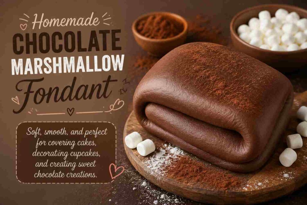 Chocolate marshmallow fondant