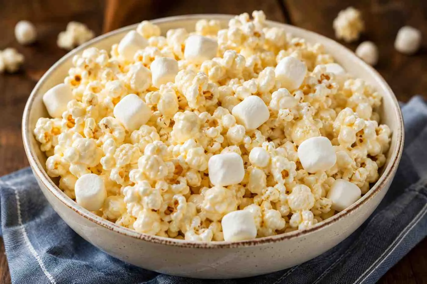 popcorn with marshmallow