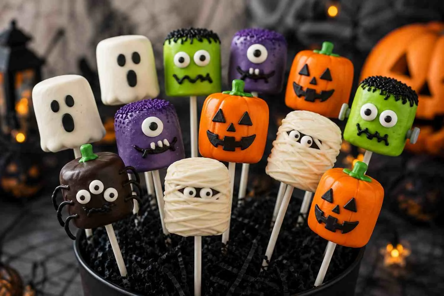 Halloween Marshmallow Pops