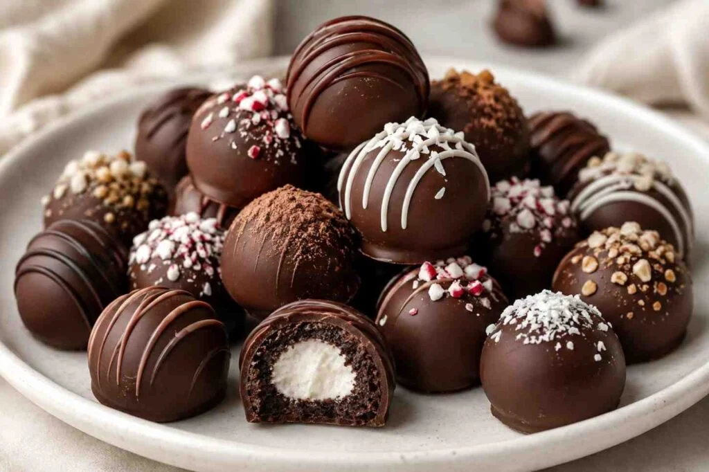 Marshmallow truffles