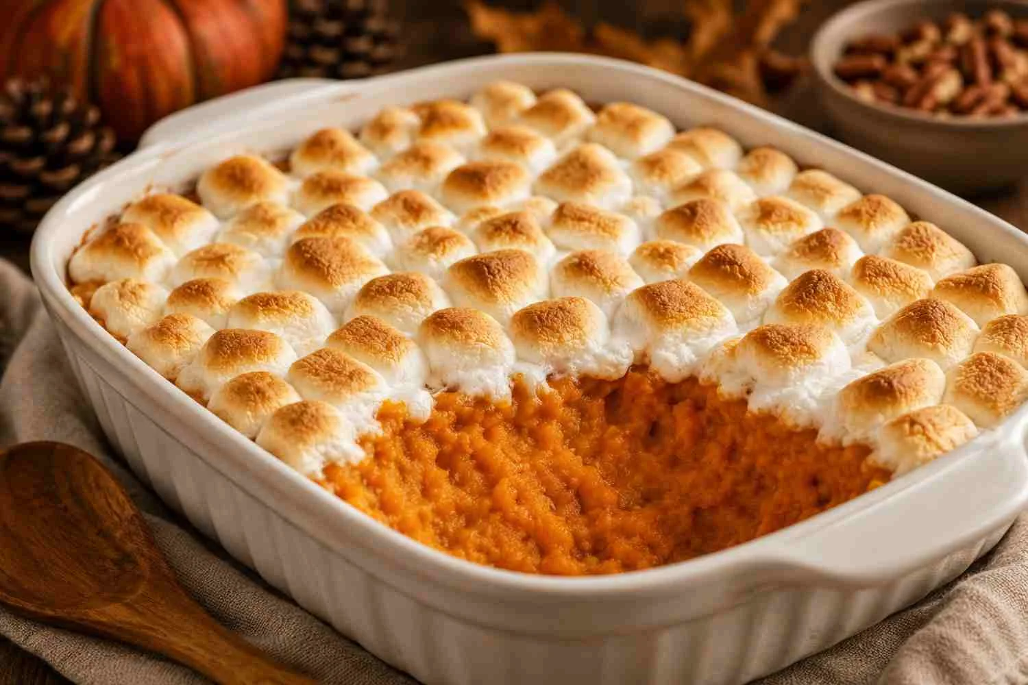 sweet potato casserole with marshmallow