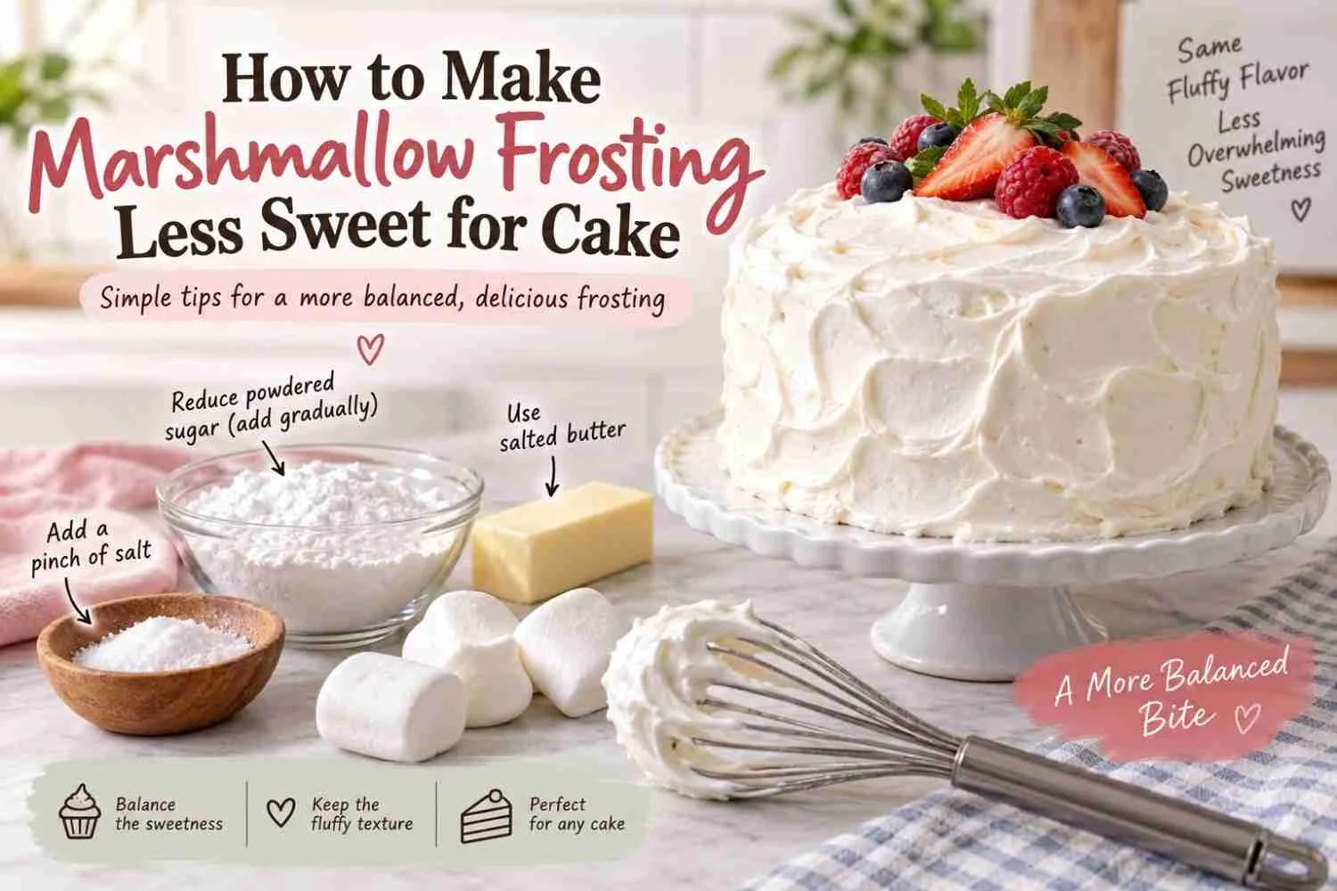 How to Make Marshmallow Frosting Less Sweet
